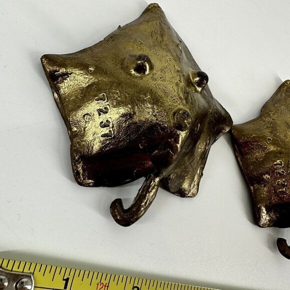 Set of Bronze Colored Leaf Trinket Dish - Picture 5 of 5